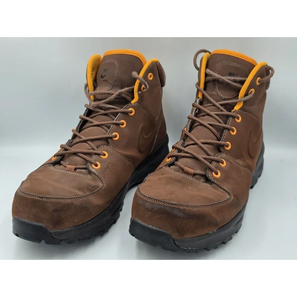 Nike Manoa Leather Boots Mens Size 14 Fauna Brown Hiking Trail Casual Sport
